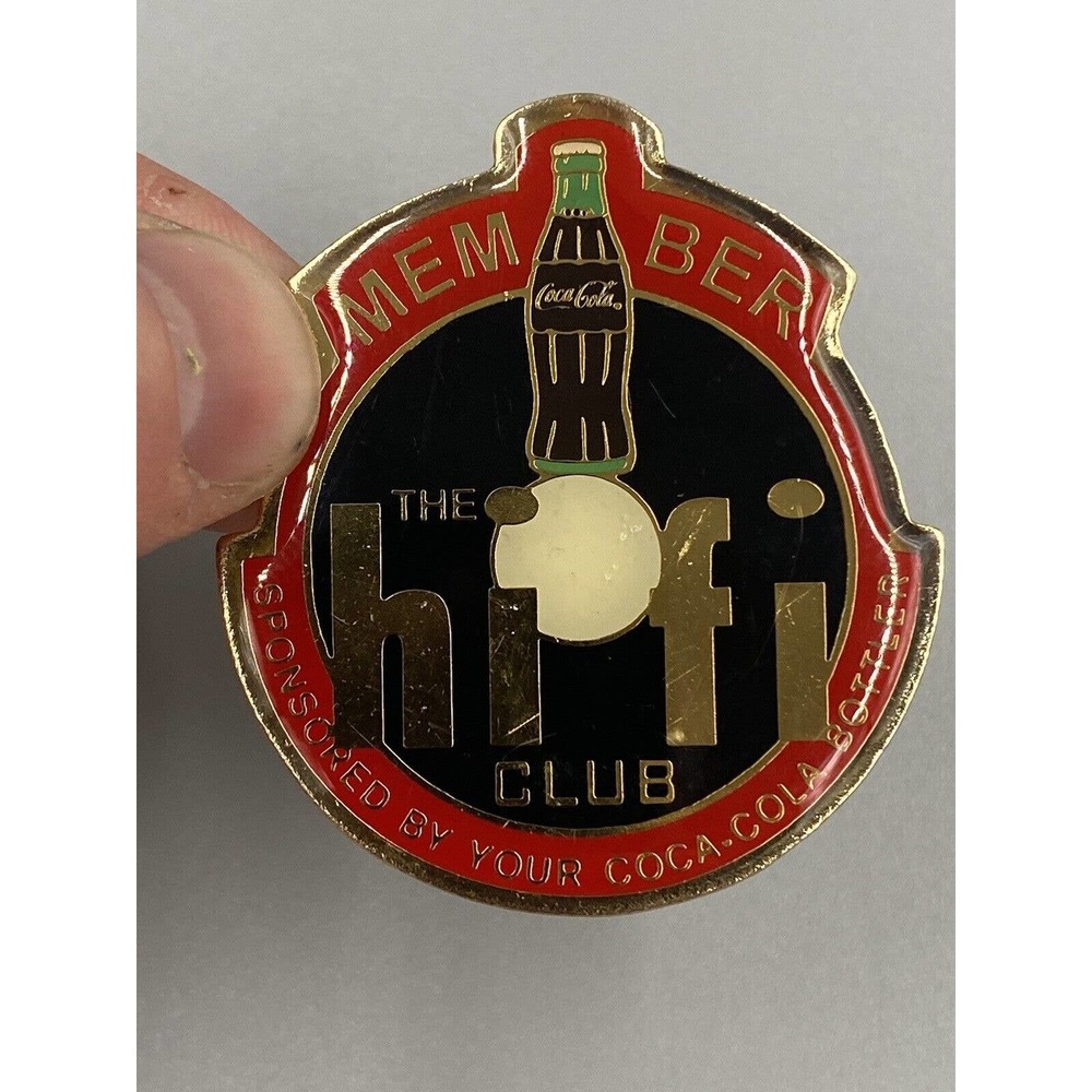 HI FI Club Coca-Cola Lapel Hat Vest‎ Shirt Pin
